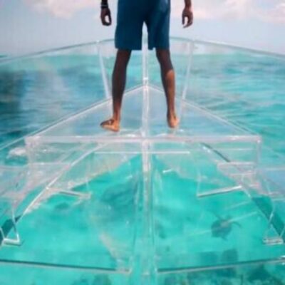 Turks & Caicos Clear Boat Photoshoot
