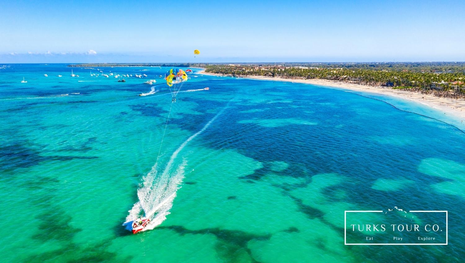 turks and caicos parasailing
